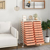 20 Drawers Rolling Storage Cart Studio Organizer-Peach
