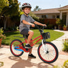 20 Inch Kids Bike Adjustable with Kickstand and Storage Basket for Aged 8+ Years-Red