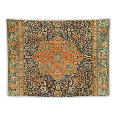 Antique Mohtashem Kashan Persian Rug Print Tapestry