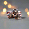 Copper Black Moonstone Ring Moonlit Intuition | By Blackbird & Sage