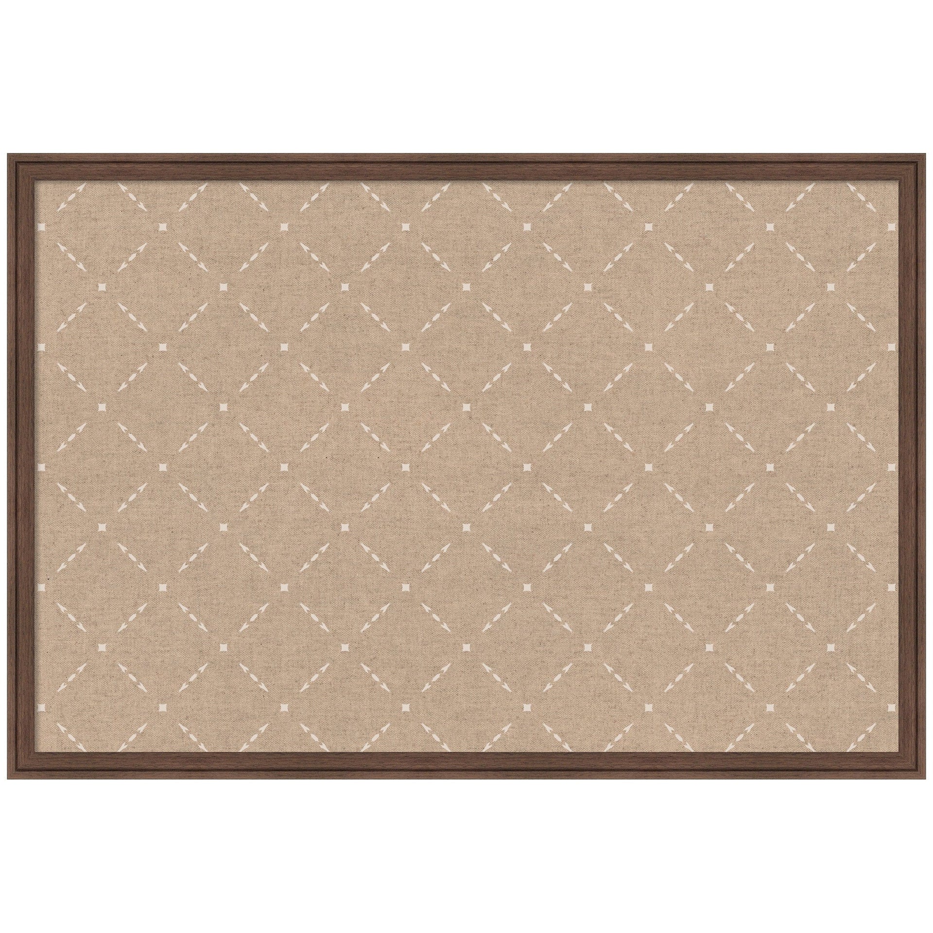 Pinboard Beige Lattice Pattern