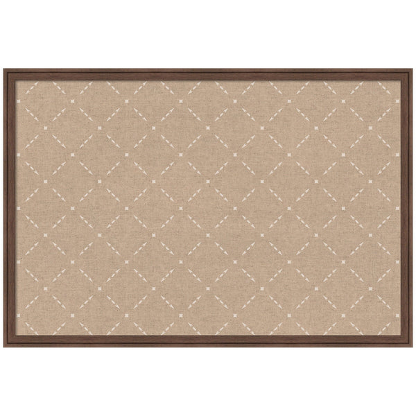 Pinboard Beige Lattice Pattern