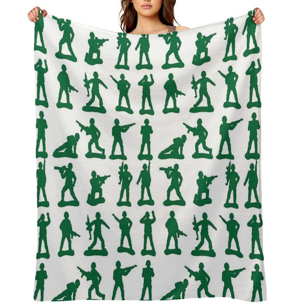 Army Man Graphics Premium Throw Blanket