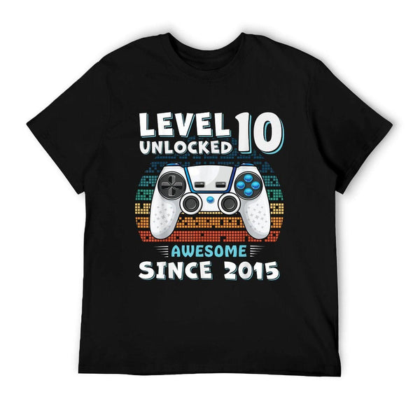 10 Year Old BDay Decorations Son Boy 10yr 2015 10th Birthday T-Shirt