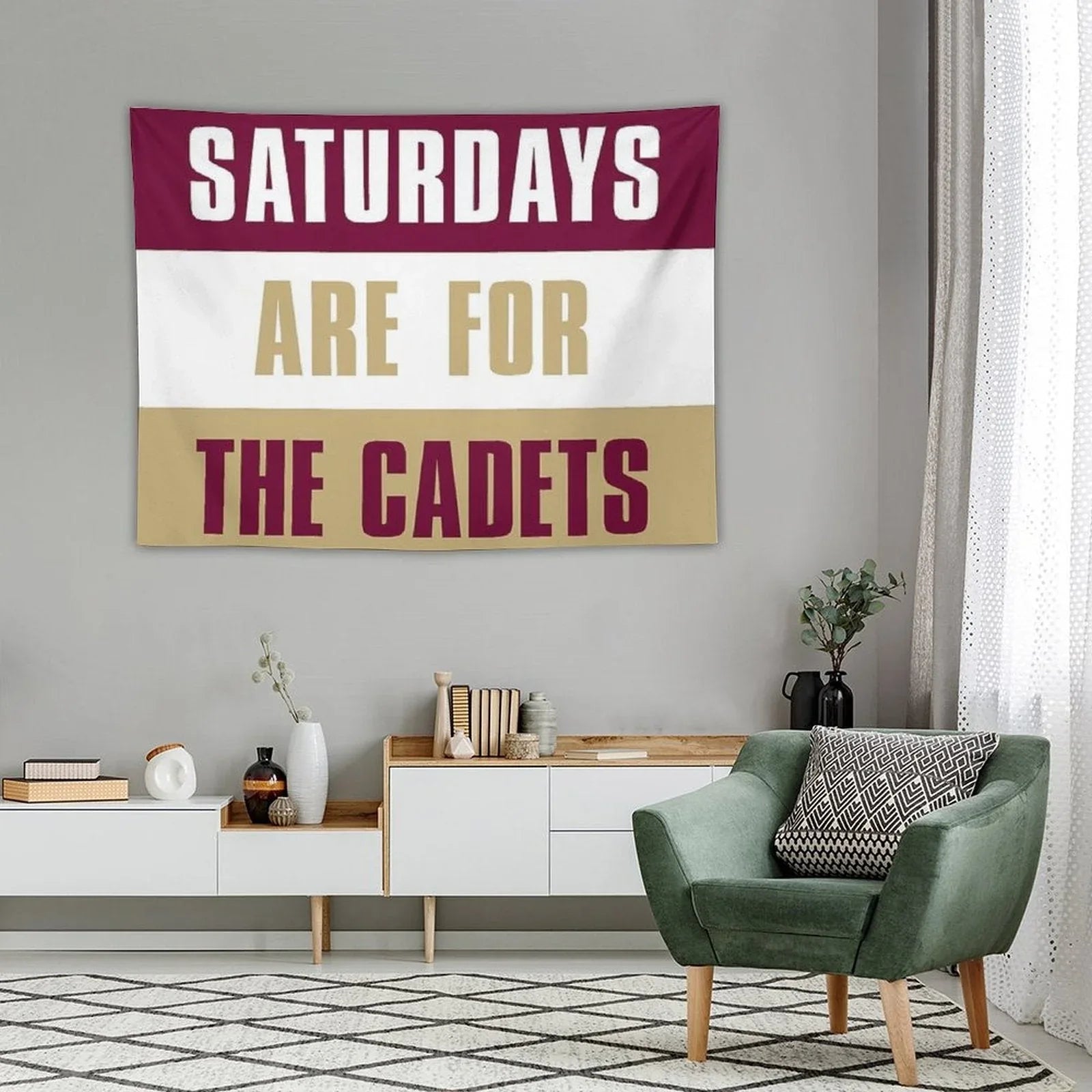 Saturdays Are for The Cadets, Norwich University  – The Military College of Vermont Tapestry