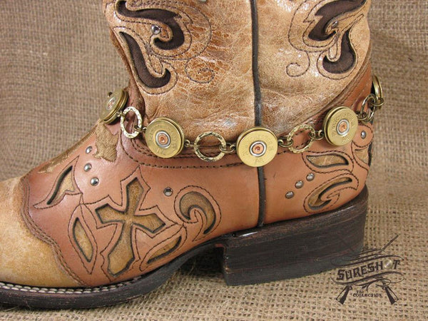 20 Gauge Brass Boot Bracelet