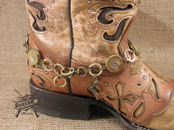 20 Gauge Brass Boot Bracelet