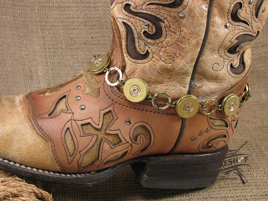 20 Gauge Brass Boot Bracelet