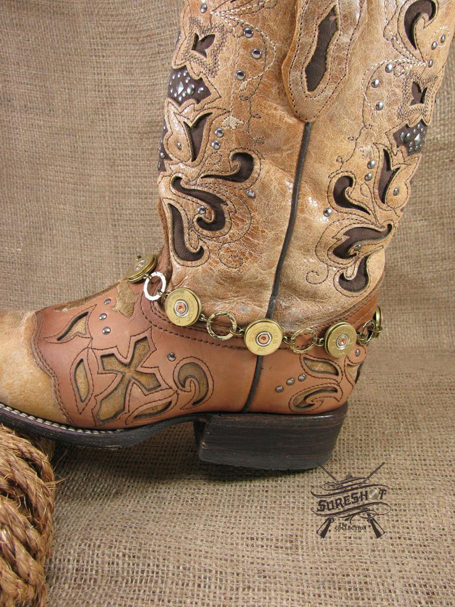 20 Gauge Brass Boot Bracelet