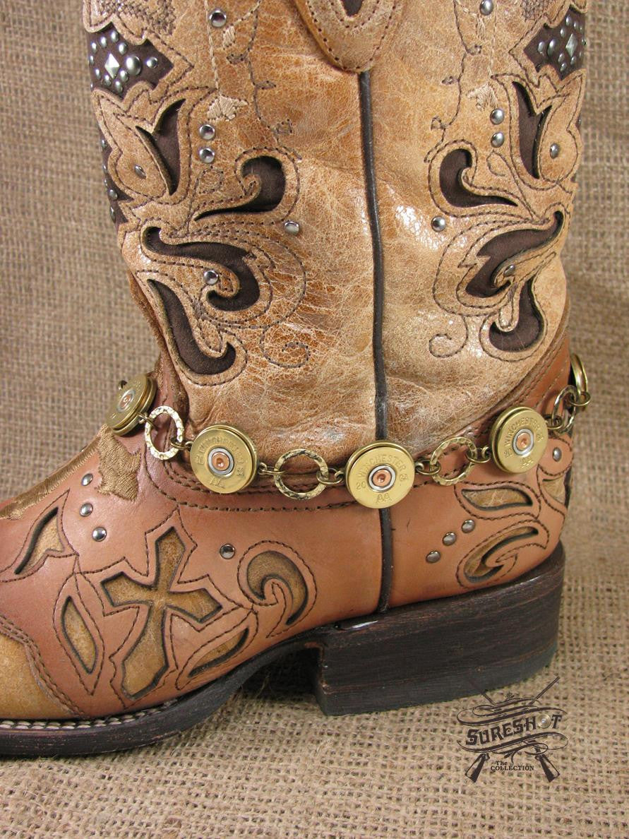 20 Gauge Brass Boot Bracelet