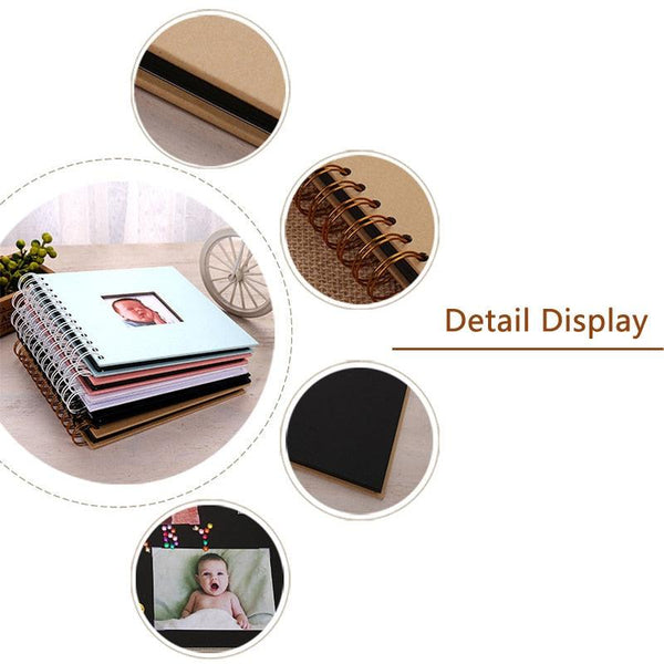 20page DIY Photo album Baby Growth Beautifully Decorated Paper Album Kids Memory Book Scrapbooking Polaroid Book Album Gifts For New Parents Baby Shower