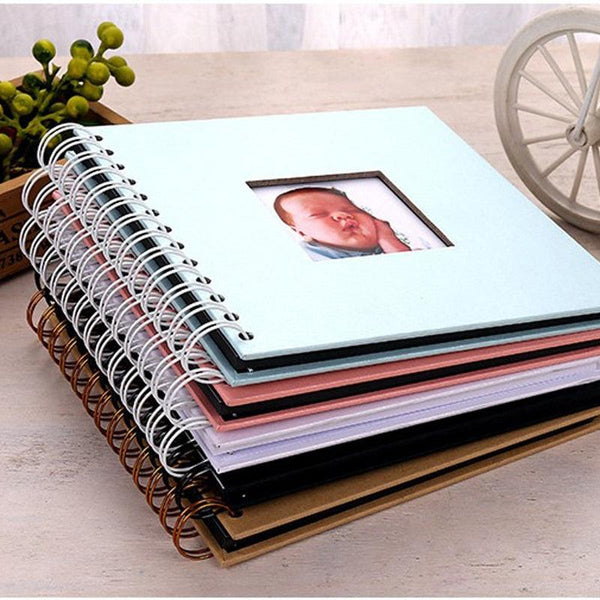 20page DIY Photo album Baby Growth Beautifully Decorated Paper Album Kids Memory Book Scrapbooking Polaroid Book Album Gifts For New Parents Baby Shower