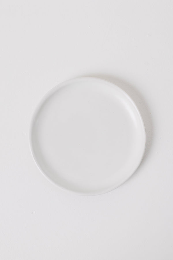 Drift Appetizer Plate - Matte White - Set of 6