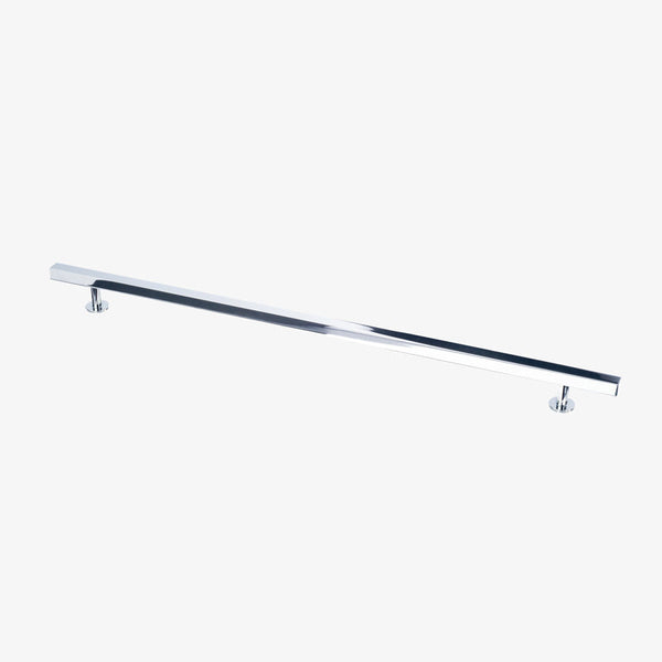 Lew's Square Bar Cabinet Knobs and Pulls in Polished Chrome