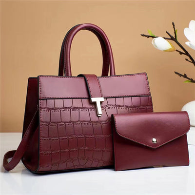 Solid Color Fashion Crossbody Bag for Mother and Child