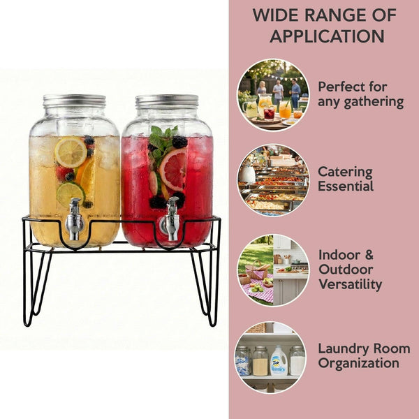 Clifford Set of 2 Dispensers with Infuser 1 Gal Each