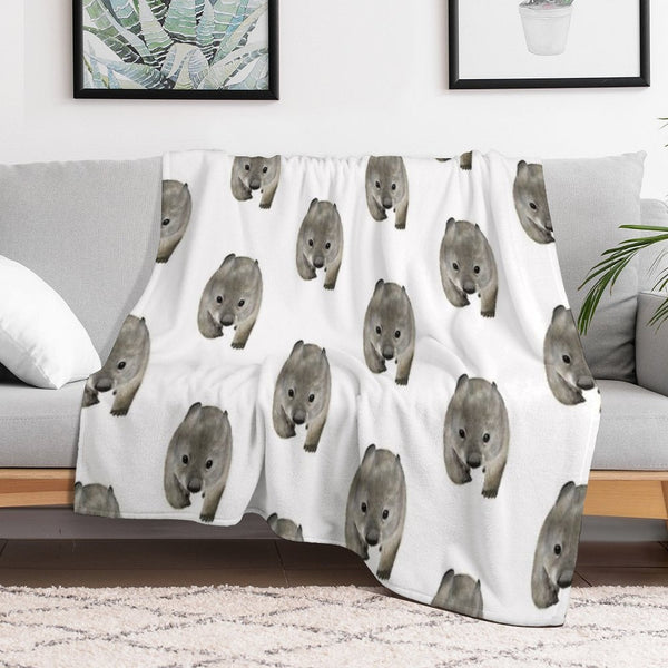 Cuddles The Wombat Quick-dry Throw Blanket