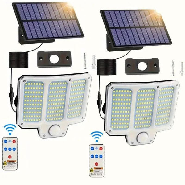 210LED Super Bright Motion Sensor Solar Strong Power LED Garden Wall Lamp