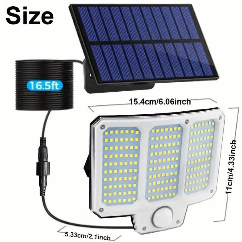 210LED Super Bright Motion Sensor Solar Strong Power LED Garden Wall Lamp