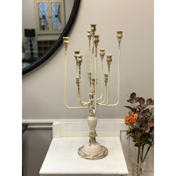 13-Candle Iron Candelabra