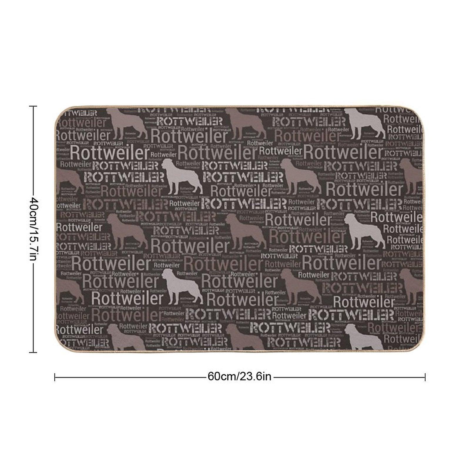 Rottweiler  - Metzgerhund Pattern Bath Mat