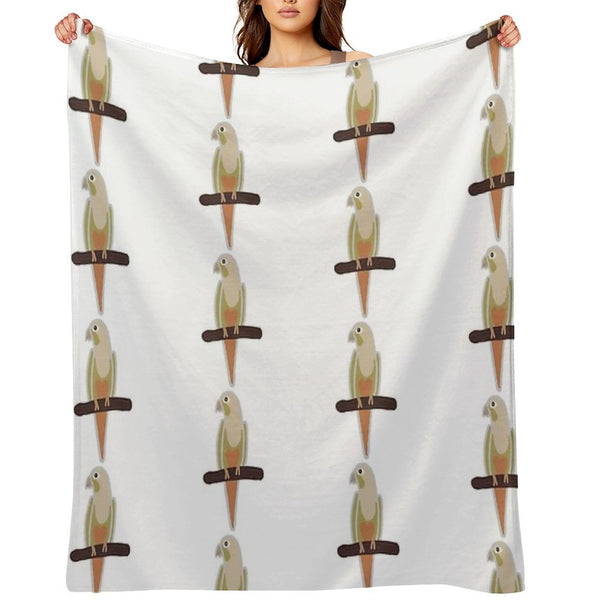 Pineapple Conure Plush Throw Blanket