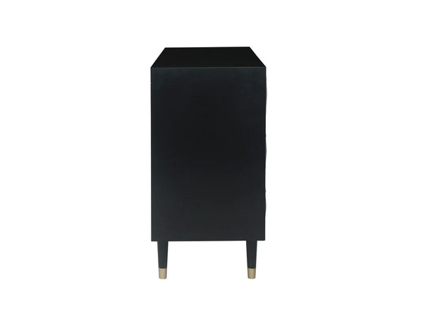 GEO BLACK 6 DRWR TEXTURE DRESSER - Gifts for You 'n Me