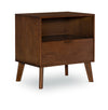 HUDSON MEDIUM BROWN 1 DRAWER NIGHTSTAND