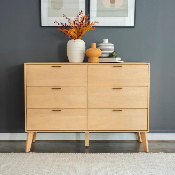 HUDSON NATURAL 6 DRAWER DRESSER - Gifts for You 'n Me