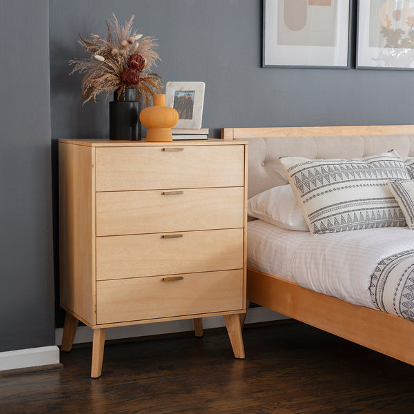 HUDSON NATURAL 4 DRAWER CHEST