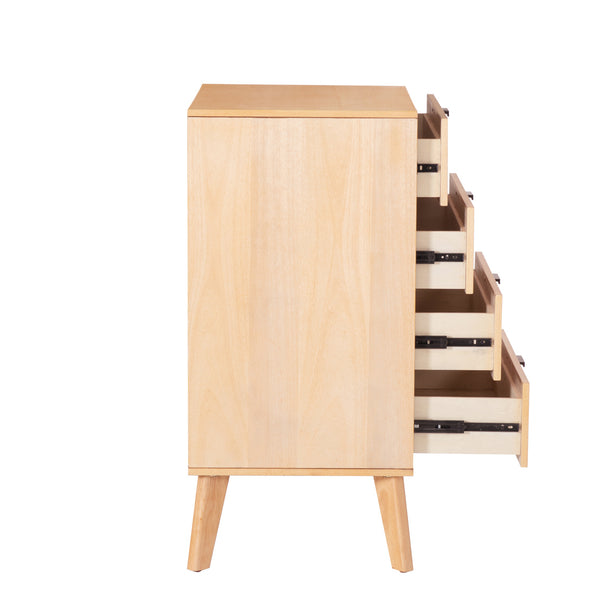 HUDSON NATURAL 4 DRAWER CHEST