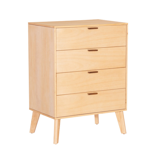HUDSON NATURAL 4 DRAWER CHEST