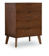 HUDSON MEDIUM BROWN 4 DRAWER CHEST