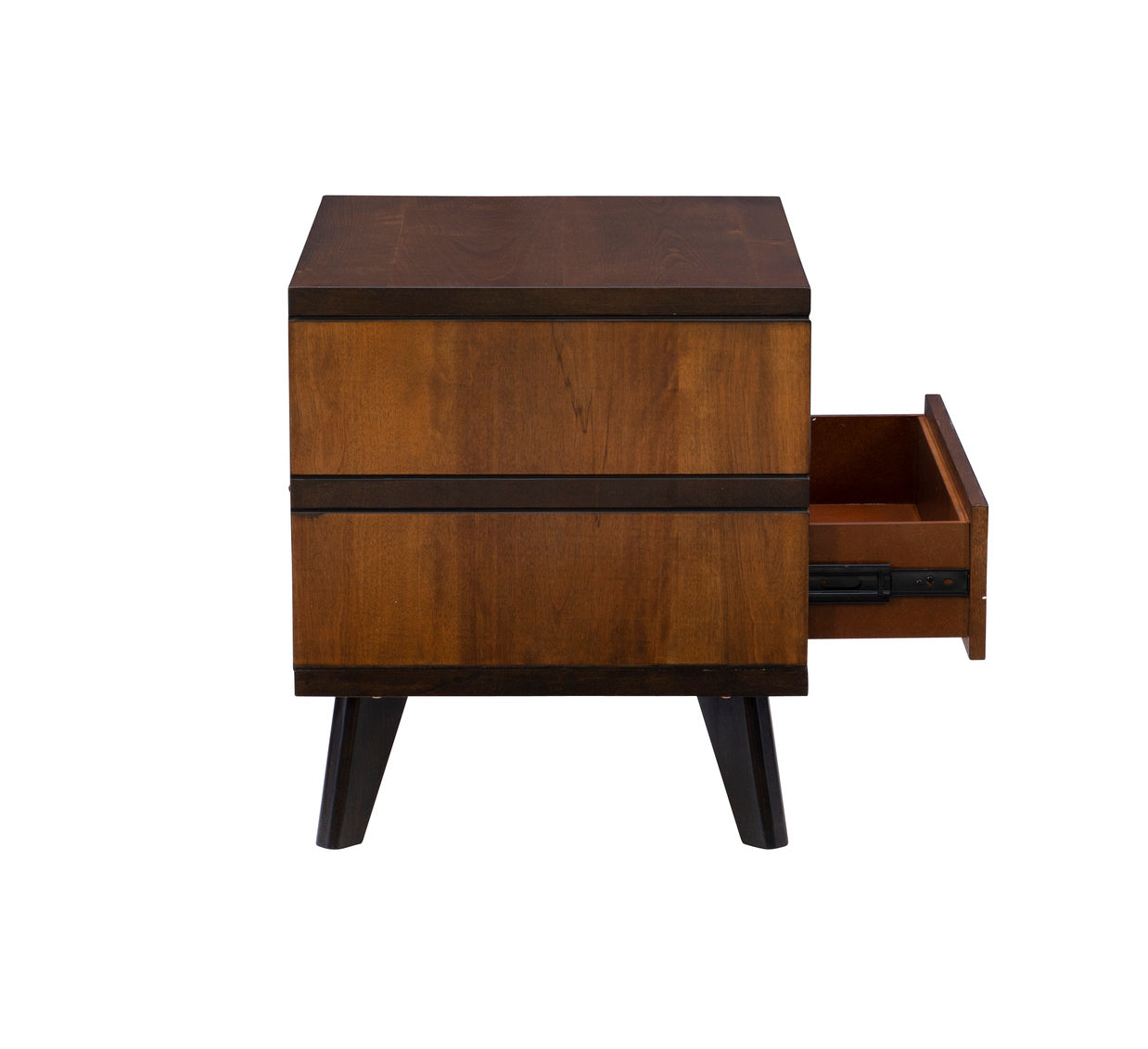 HUDSON 2 TONED 2 DRAWER NIGHTSTAND