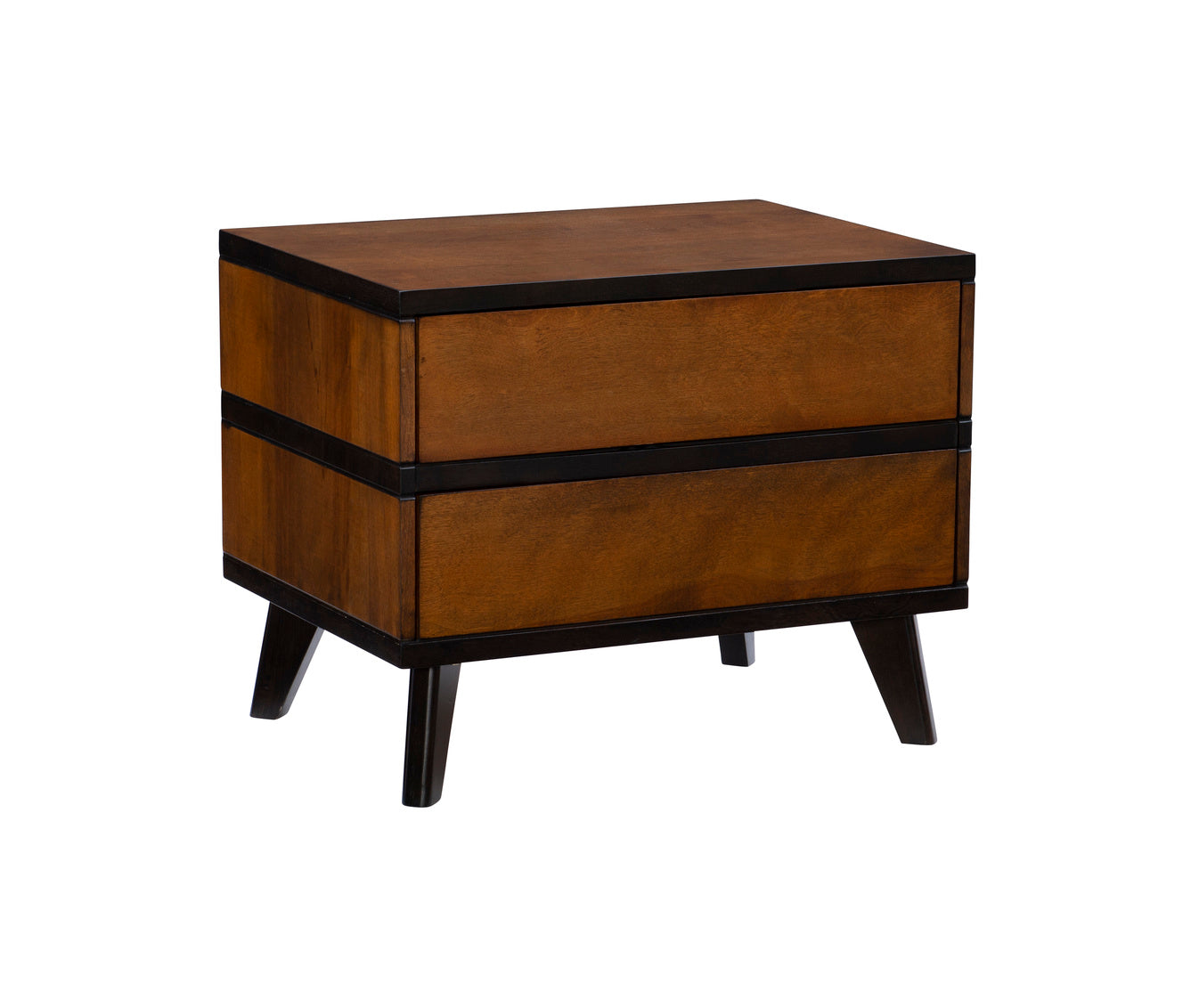 HUDSON 2 TONED 2 DRAWER NIGHTSTAND