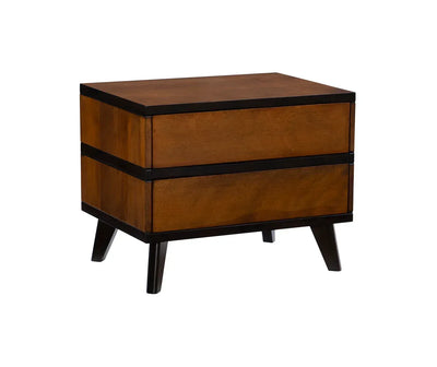HUDSON 2 TONED 2 DRAWER NIGHTSTAND
