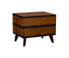 HUDSON 2 TONED 2 DRAWER NIGHTSTAND