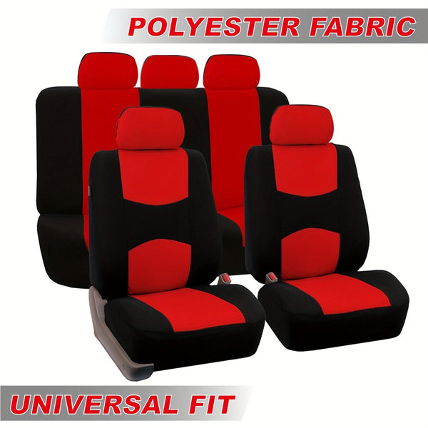 Polyester Universal Fit Car Seat Cover Full Set for 5 Seats Cars DSers Fulfillment