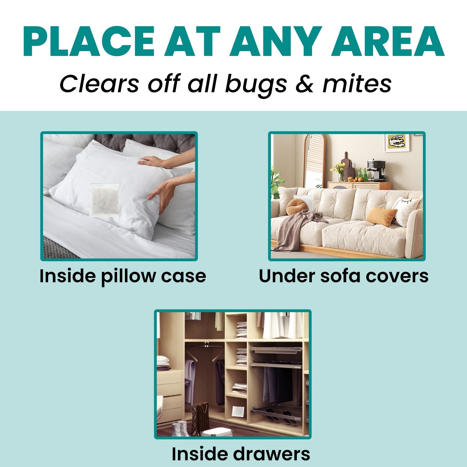 Herbaceous Mite Control Kit Travel Outdoor Camping Home Bedding Clothing Herbaceous Mosquito Repellent Mite Control