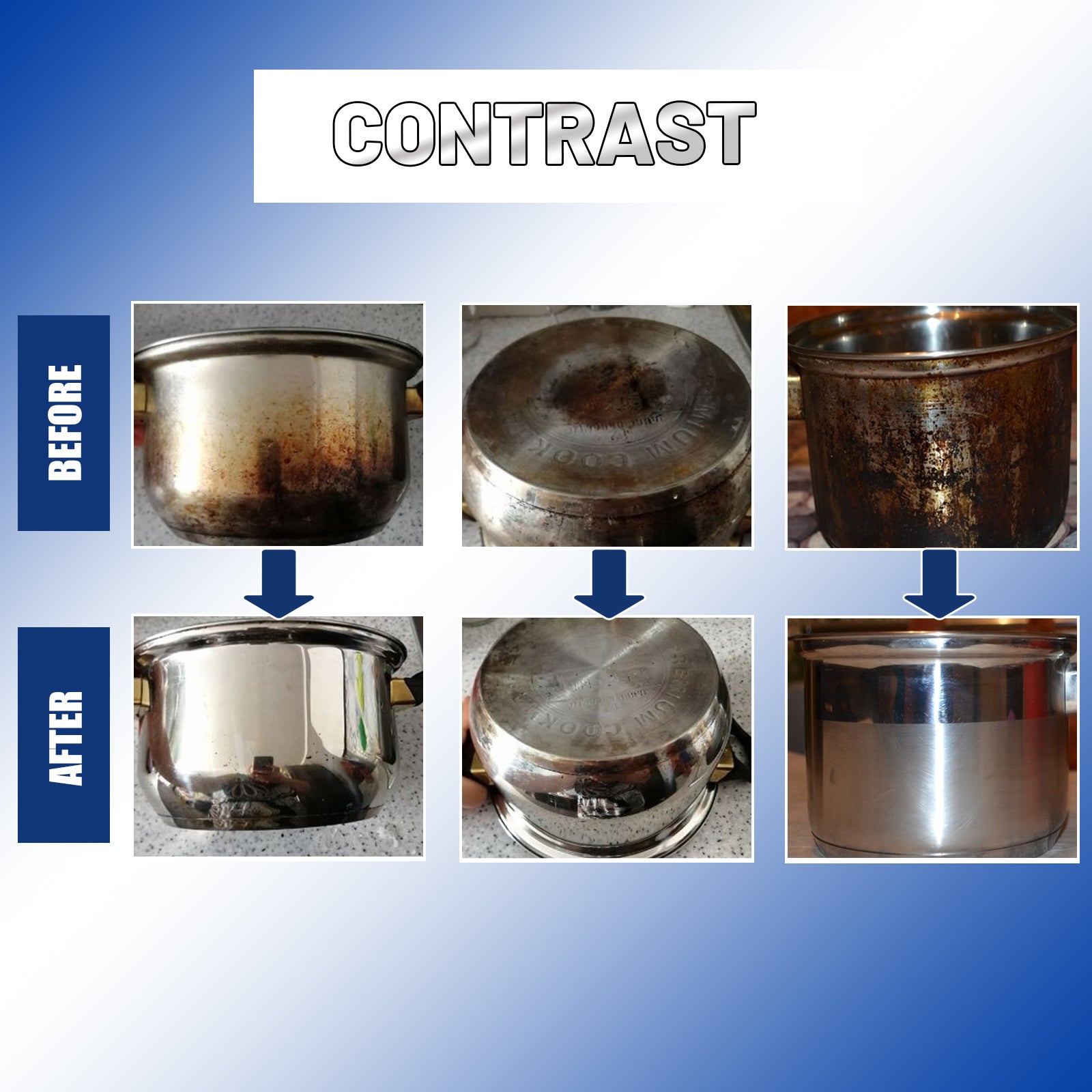 Stainless Steel Cleaning Paste Kitchen Utensils Multi-Purpose Decontaminating Refurbished Polished Rust Removal Household Cleaning Tool