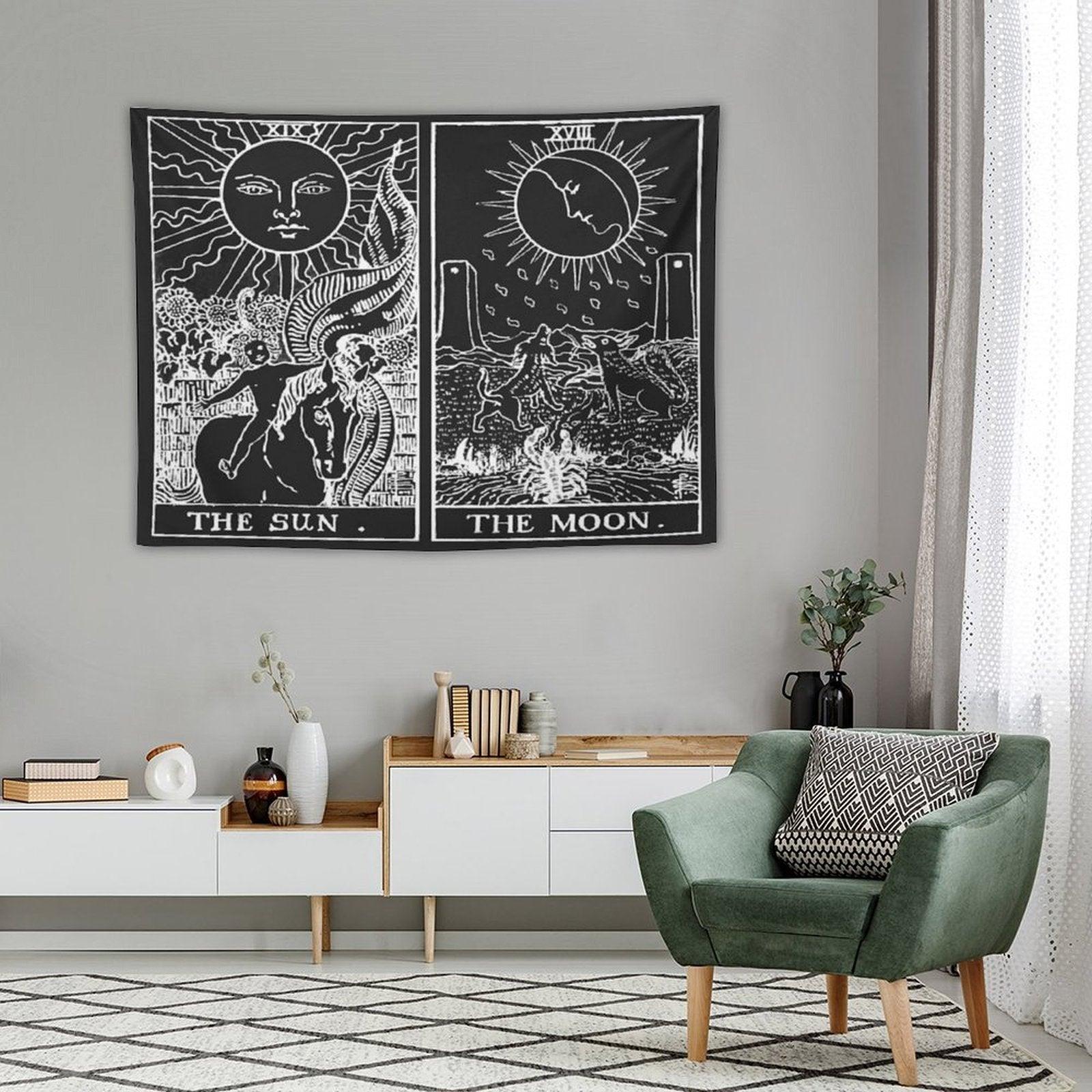 The Sun And Moon Tarot Cards  Pearl & Obsidian Tapestry