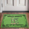 Frog Rocking Chair Funny Personalized Non-Slip Flannel Floor Mat - SJR1 / 40x60cm