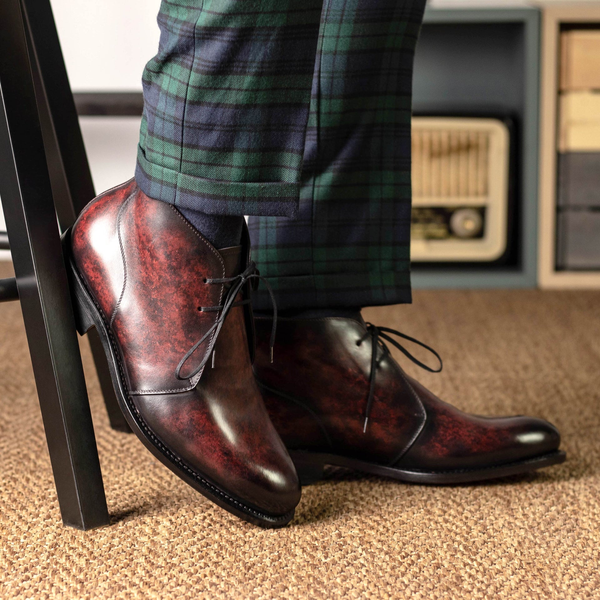Pavonelle - leather chukka boots