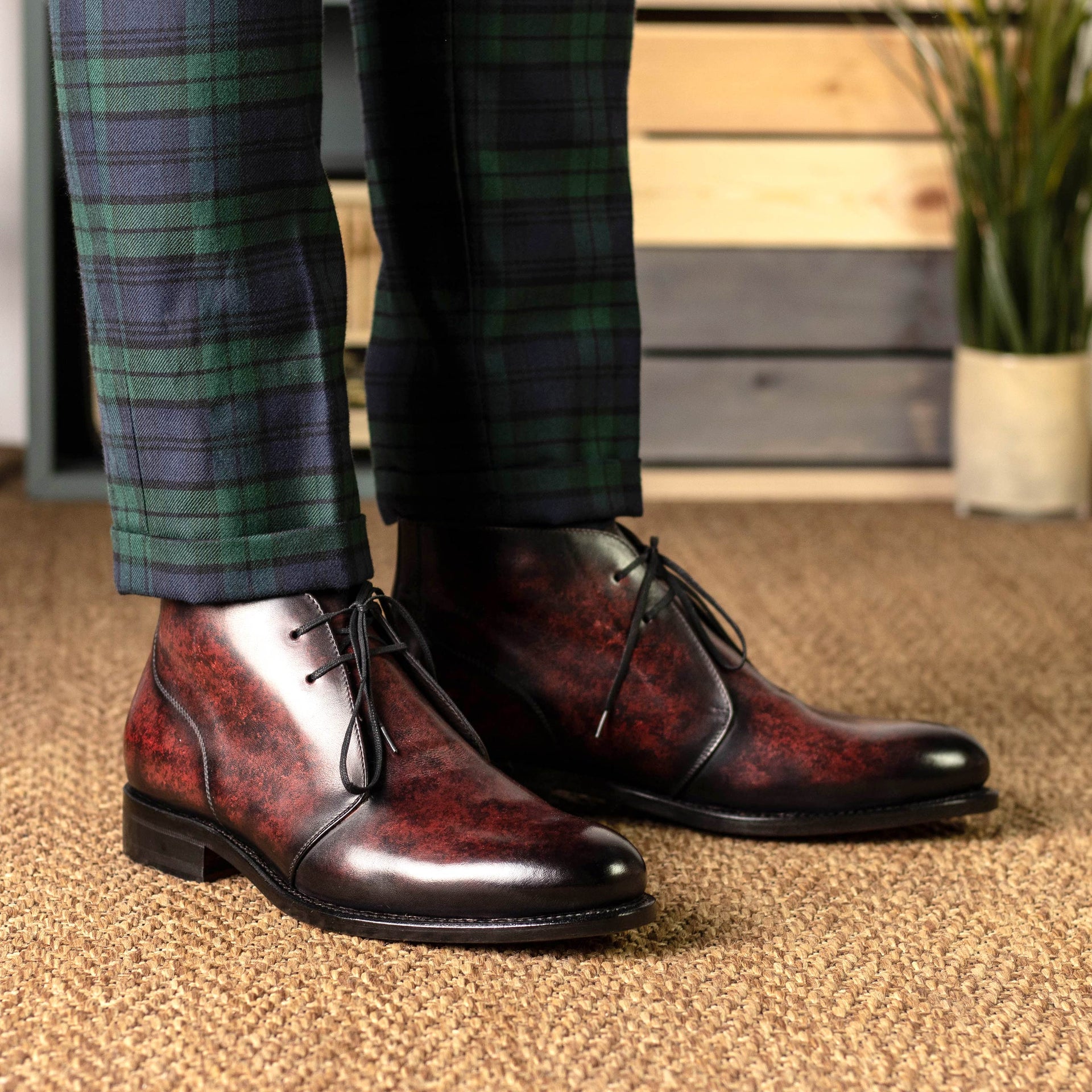 Pavonelle - leather chukka boots
