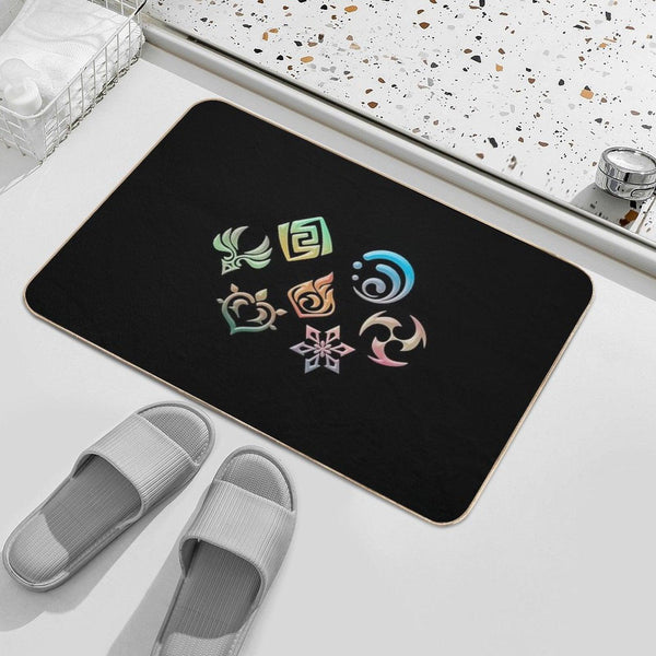Genshin Impact Elements Bath Mat