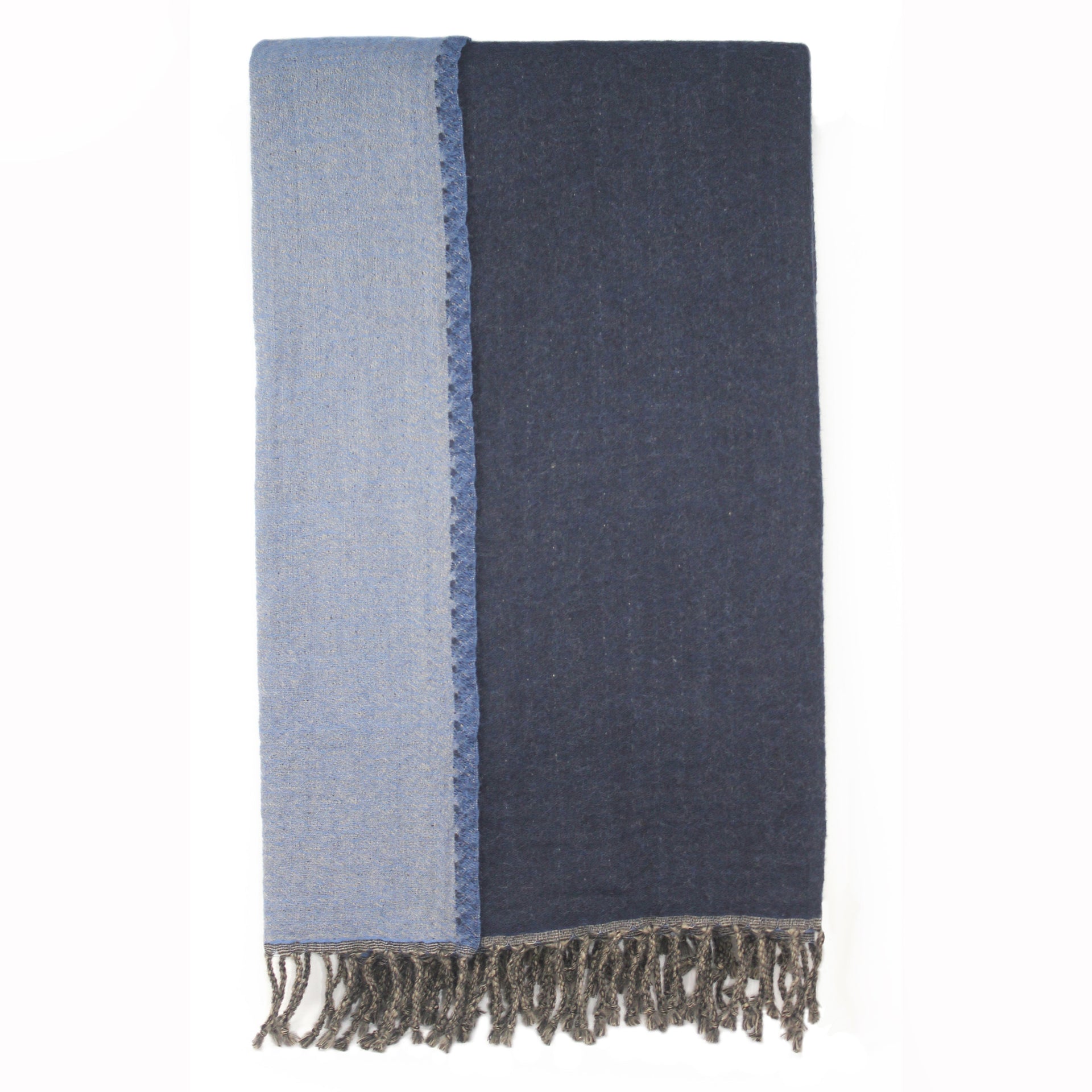 Reversible 100% Merino Wool Throw