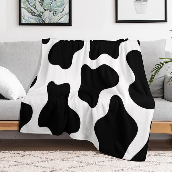Cow Print Velvety-soft Throw Blanket