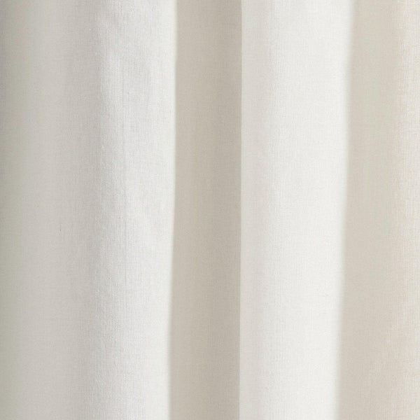Luxury Modern Flower Linen Like Embroidery Border Window Curtain Panel