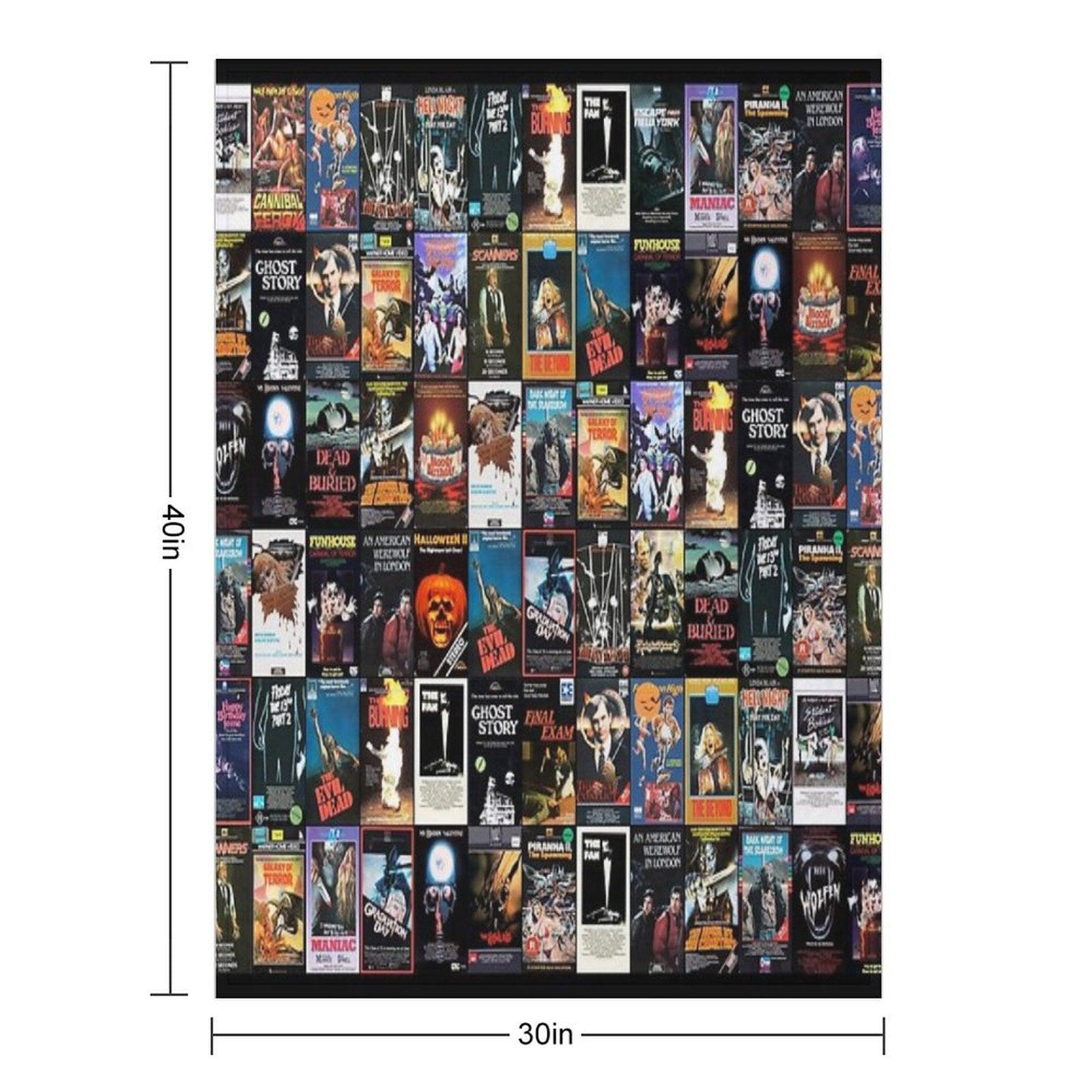 RETRO HORROR VHS ARTWORK - 1981 Throw Blanket