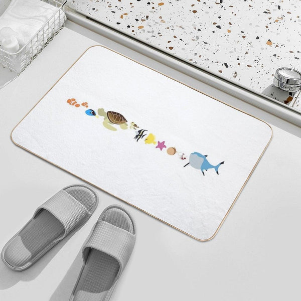 Finding Nemo Character Illustration Bath Mat